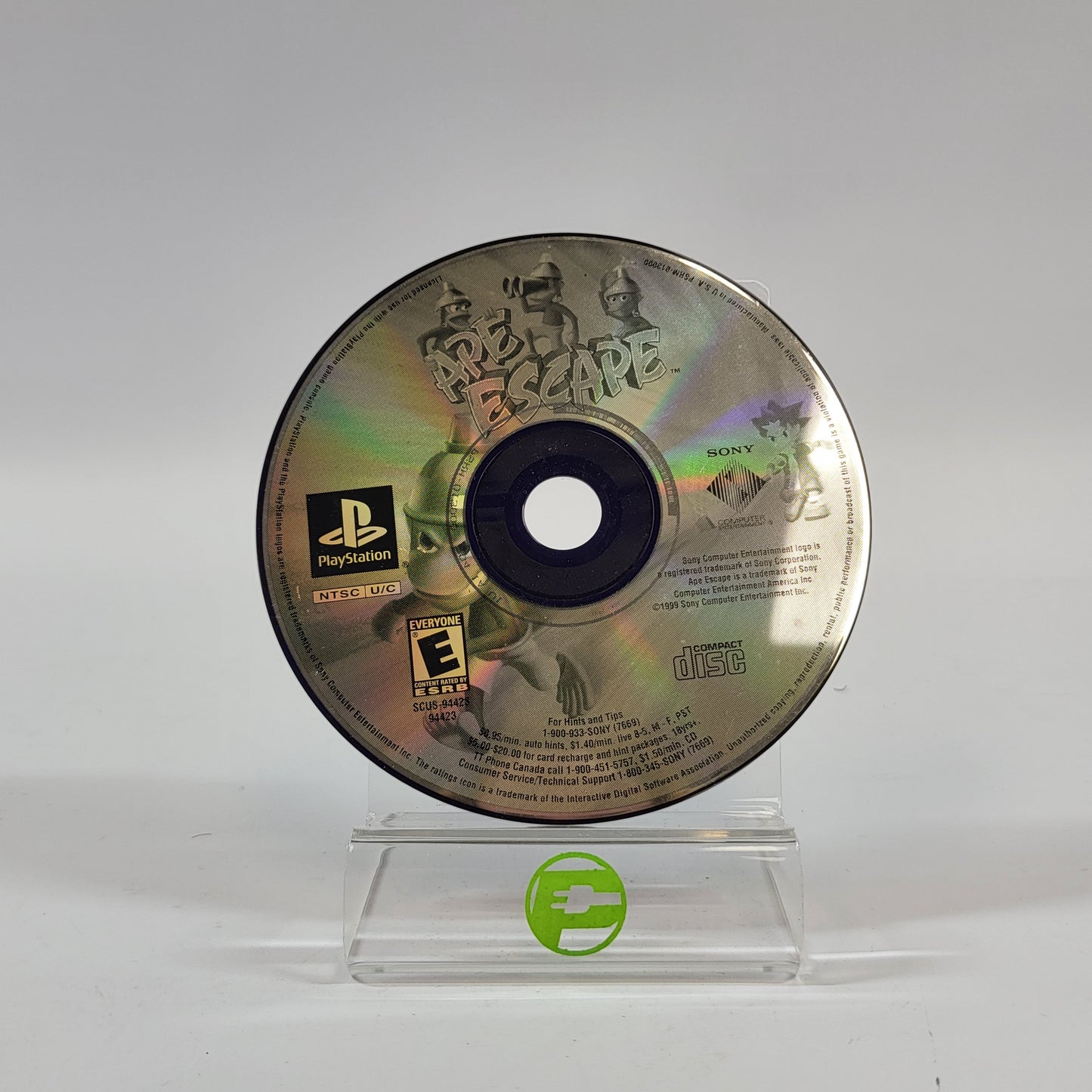 Ape Escape (Sony PlayStation 1 PS1, 1999) Disc Only