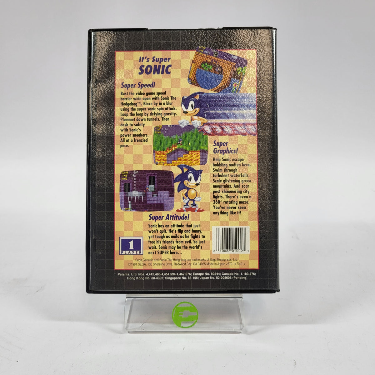 Sonic the Hedgehog [Not For Resale] (Sega Genesis, 1994)