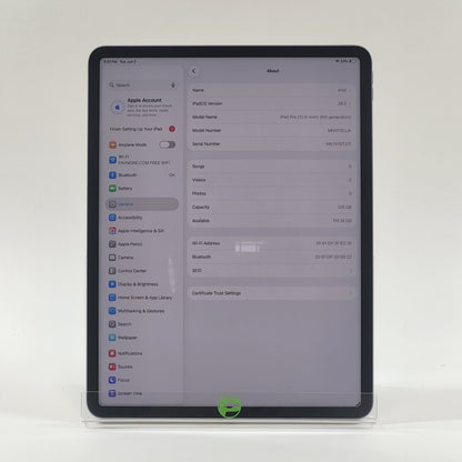 WiFi Only Apple iPad Pro 12.9" 6th Gen 128GB Silver MNXP3LL/A