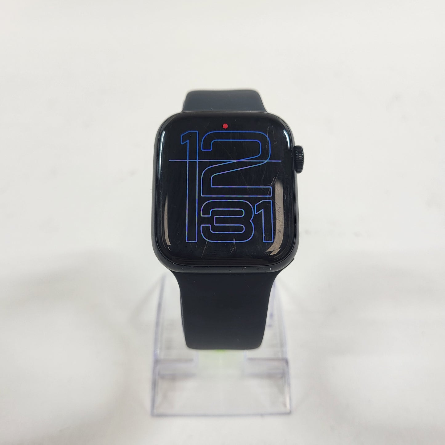 GPS Only Apple Watch SE 2nd Gen 44MM Midnight Aluminum Anchor Blue Sport Band