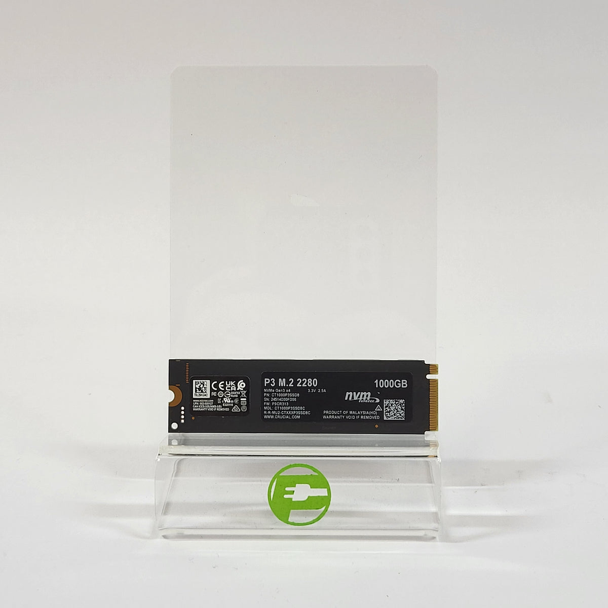 Crucial M.2 P3 1TB M.2 NVMe Gen 3.0 x 4 SSD CT1000P3SSD8