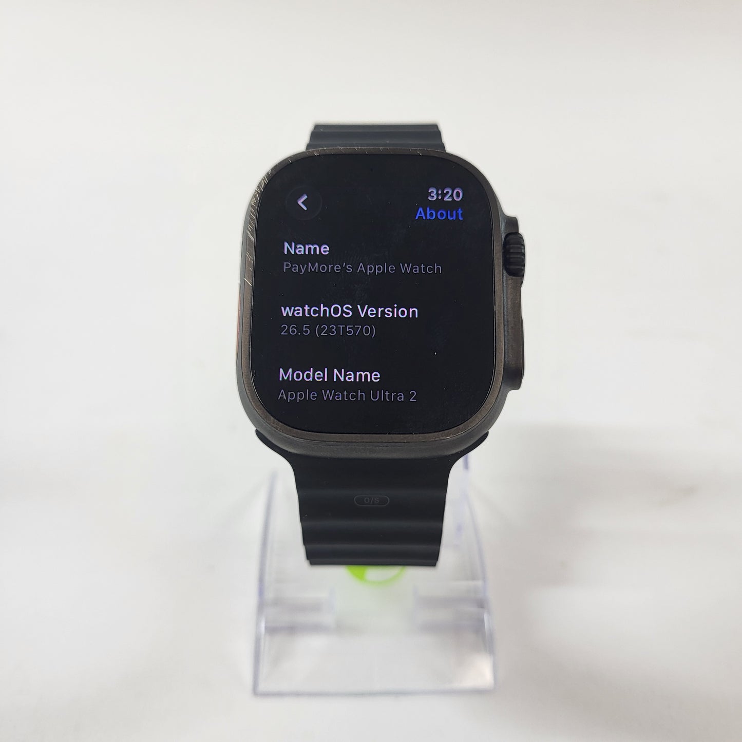 Unlocked Apple Watch Ultra 2 49MM Black Titanium Black Ocean Band MX4Q3LW/A