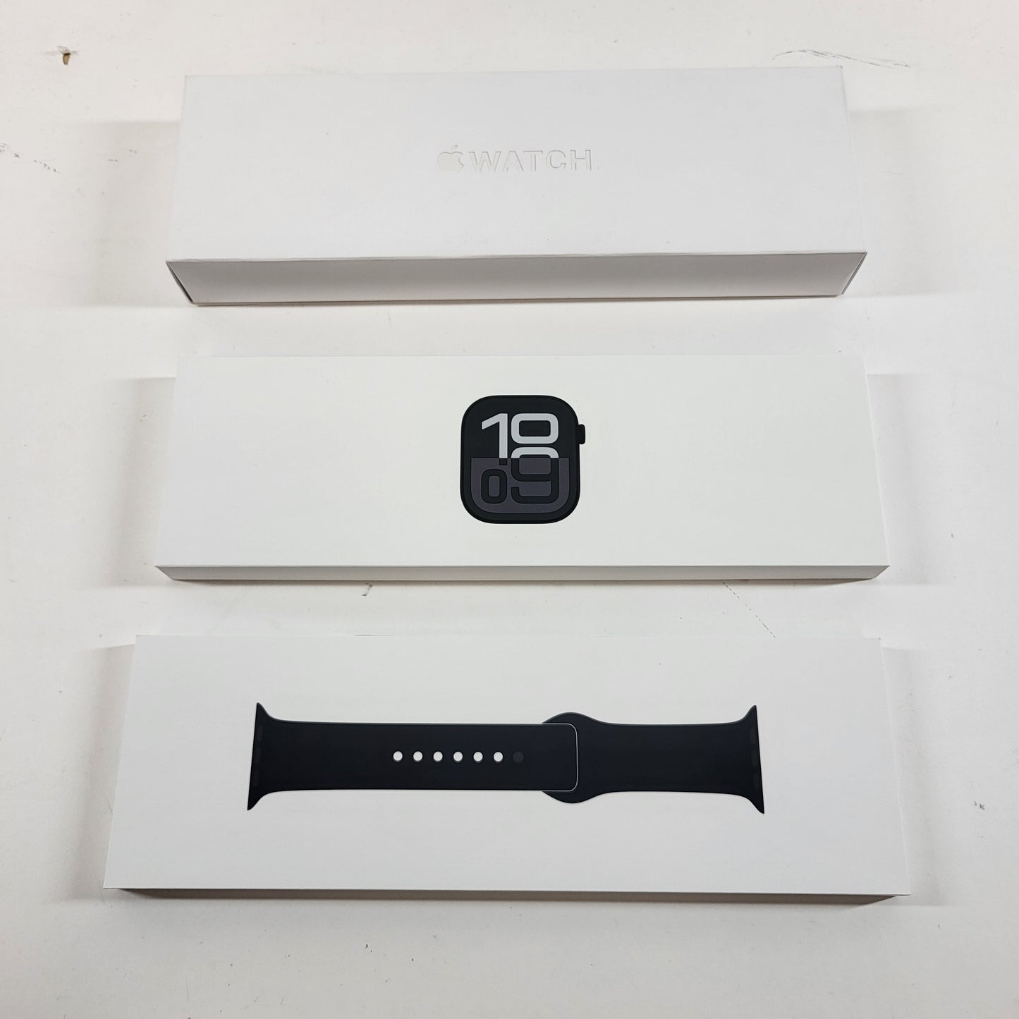 New Unlocked Apple Watch Series 10 46MM Jet Black Aluminum Black Sport Band