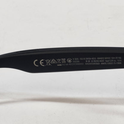 Ray-Ban Meta Wayfarer Gen 2 Matte Black Transitions RW4012 AI Smart Glasses