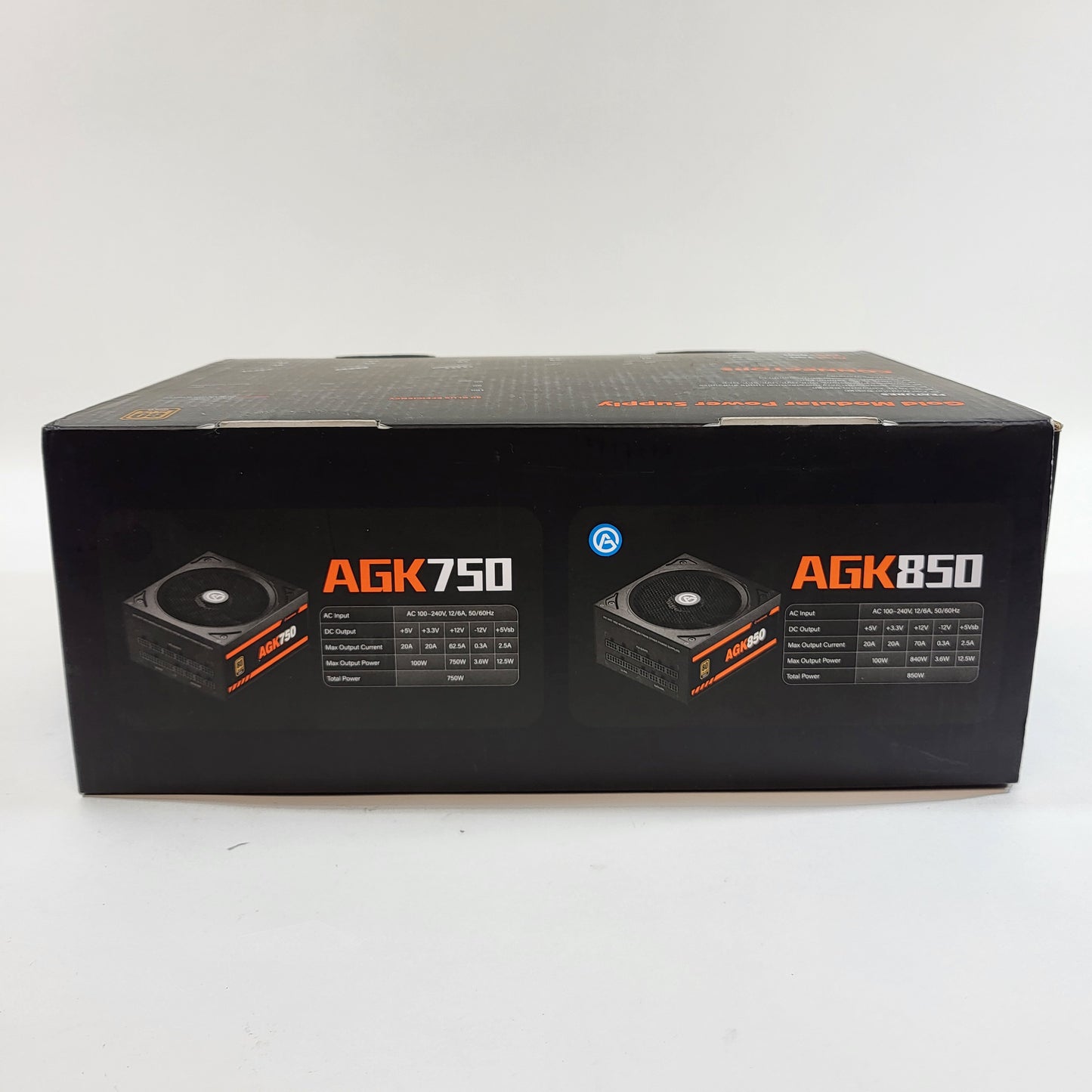 New AresGame AGK850 AGK850 80 Plus Gold 850W Fully Modular Power Supply Open Box