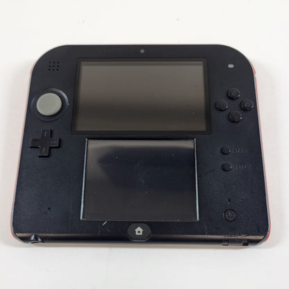 Broken Nintendo 2DS Handheld Game Console FTR-001 Black/Red READ