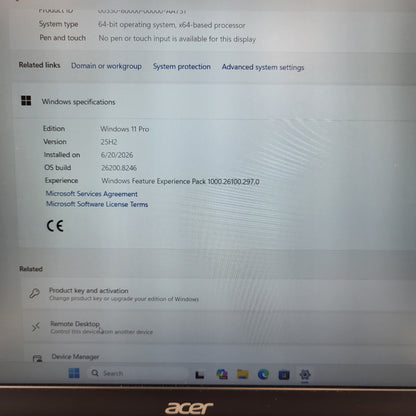 Acer Aspire 3 A325-42 15.6" Ryzen 5 7430U 2.3GHz 8GB RAM 256GB SSD
