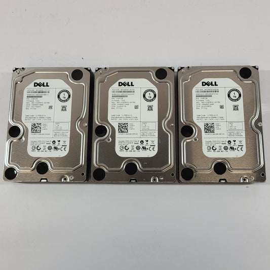 Lot Of 3 Dell 3.5" WD1003FBYK 1TB SATA III 6Gbps HDD 0V8FCR