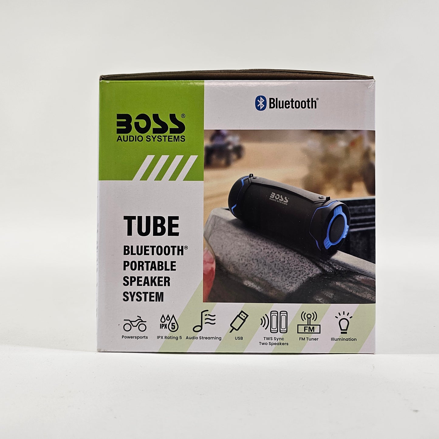 New Boss Audio Tube Portable Bluetooth Speaker System Black