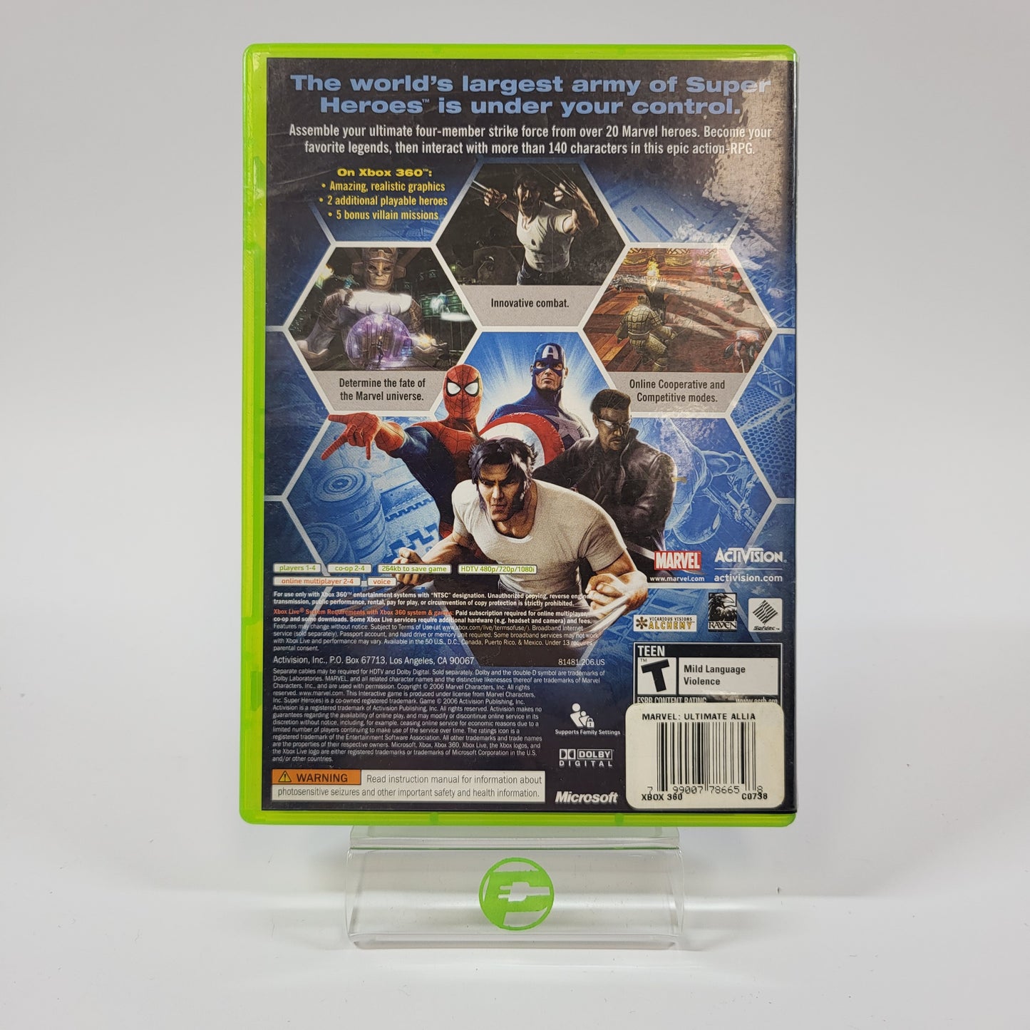 Marvel Ultimate Alliance (Microsoft Xbox 360, 2006)