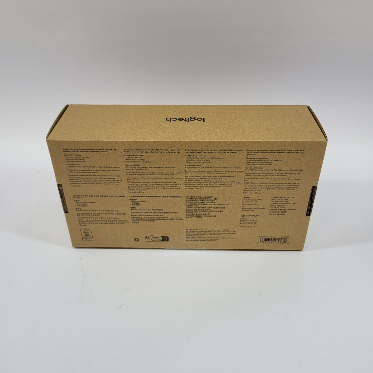 New Logitech Mic Pod Pendant Mount Ceiling Mount 952-000123