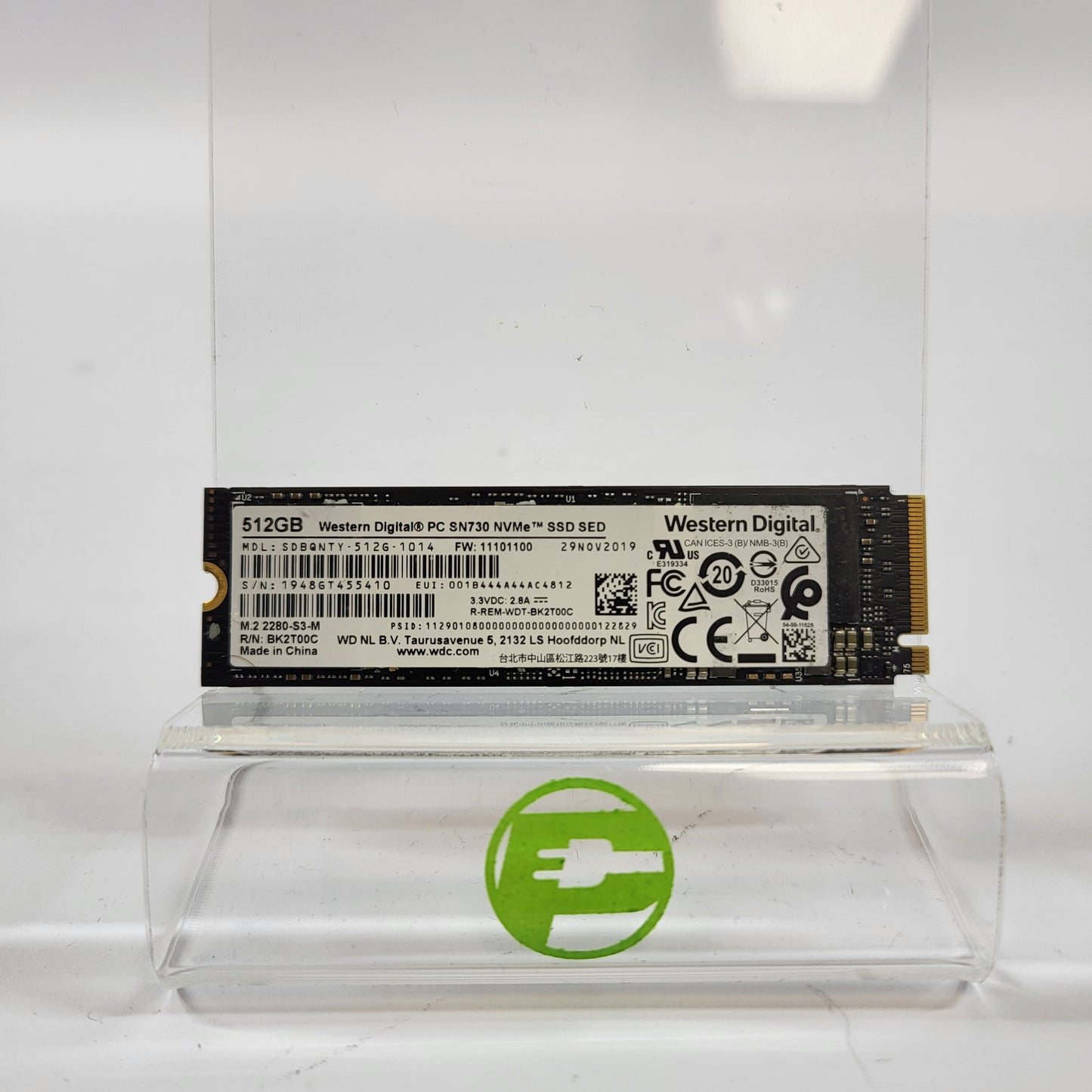 Western Digital 2280mm SN730 Black 512GB M.2 NVMe Gen 3.0 x 4 SSD SDBQNTY-512-1014