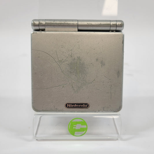Nintendo Game Boy Advance SP Handheld Game Console AGS-001 Platinum Silver