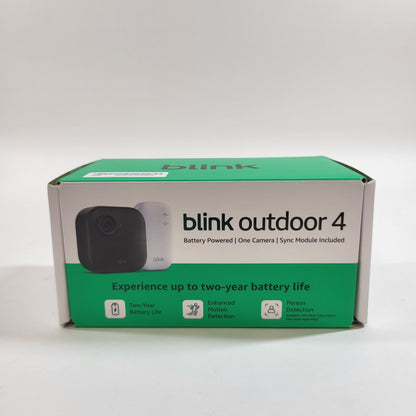 New Blink Outdoor 4 Home Security Camera Black/White