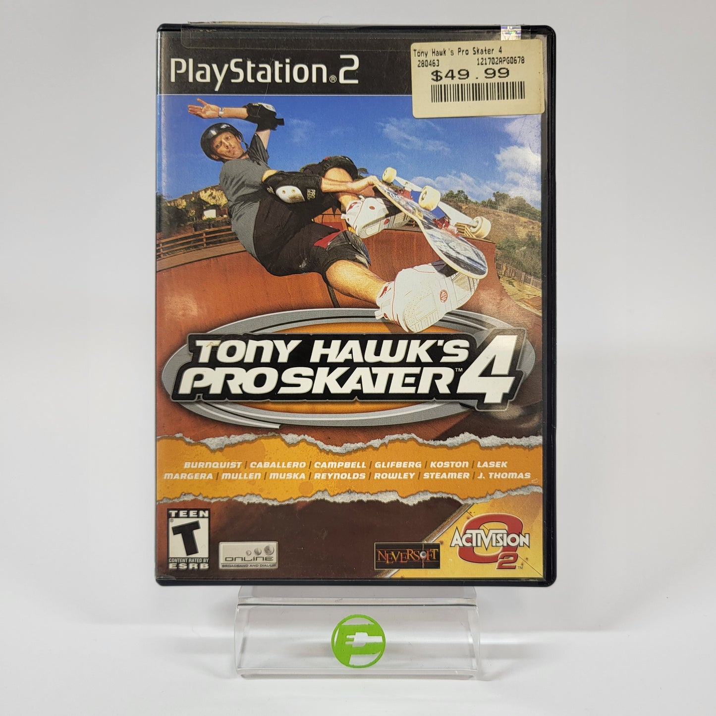 Tony Hawk 4 (Sony PlayStation 2 PS2, 2002)