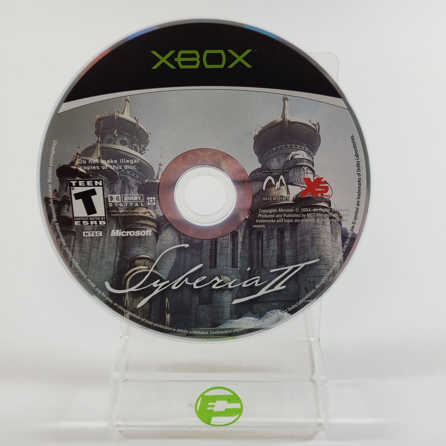 Syberia II (Microsoft Xbox, 2004) Disc Only