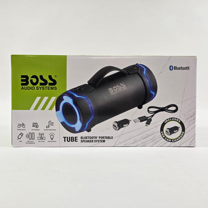 New Boss Audio Tube Portable Bluetooth Speaker System Black