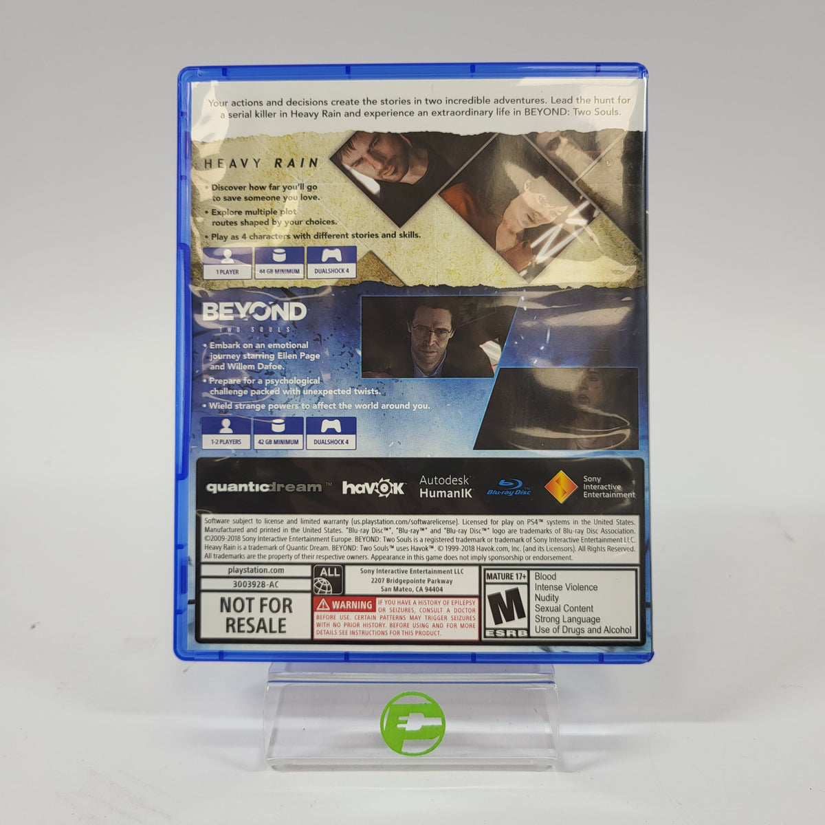 Quantic Dream Collection (Sony PlayStation 4 PS4, 2018)
