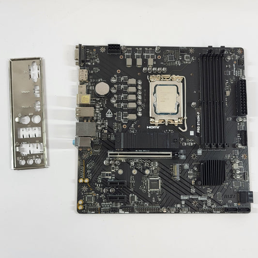 MSi PRO B760M-P LGA 1700 Intel Core i3-12100F Quad Core 3.30GHz mATX