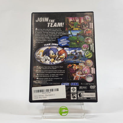 Sonic Heroes [Greatest Hits] (Sony PlayStation 2 PS2, 2004)