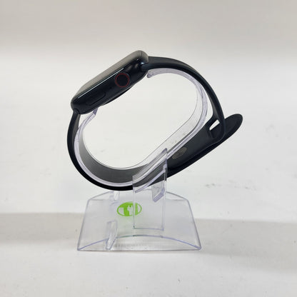 GPS Only Apple Watch SE 2nd Gen 44MM Midnight Aluminum Anchor Blue Sport Band