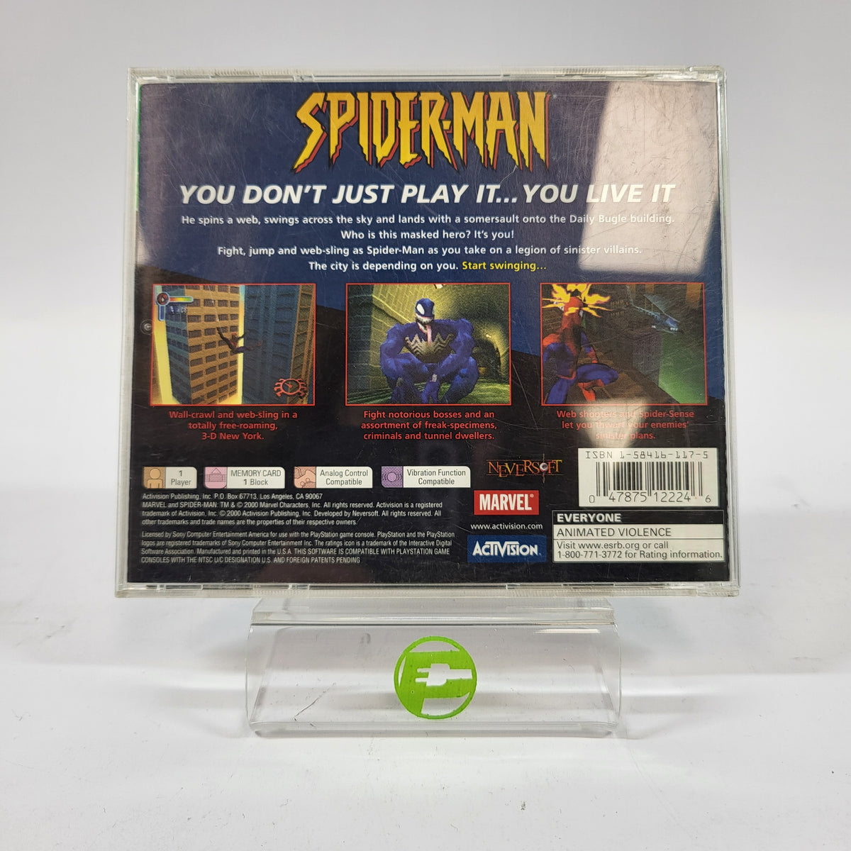 Spiderman (Sony PlayStation 1 PS1, 2000)