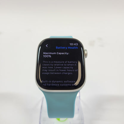 Unlocked Apple Watch Series 10 46MM Silver Aluminum Aftermarket Band MWY13LW/A