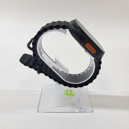Unlocked Apple Watch Ultra 2 49MM Black Titanium Black Ocean Band MX4Q3LW/A