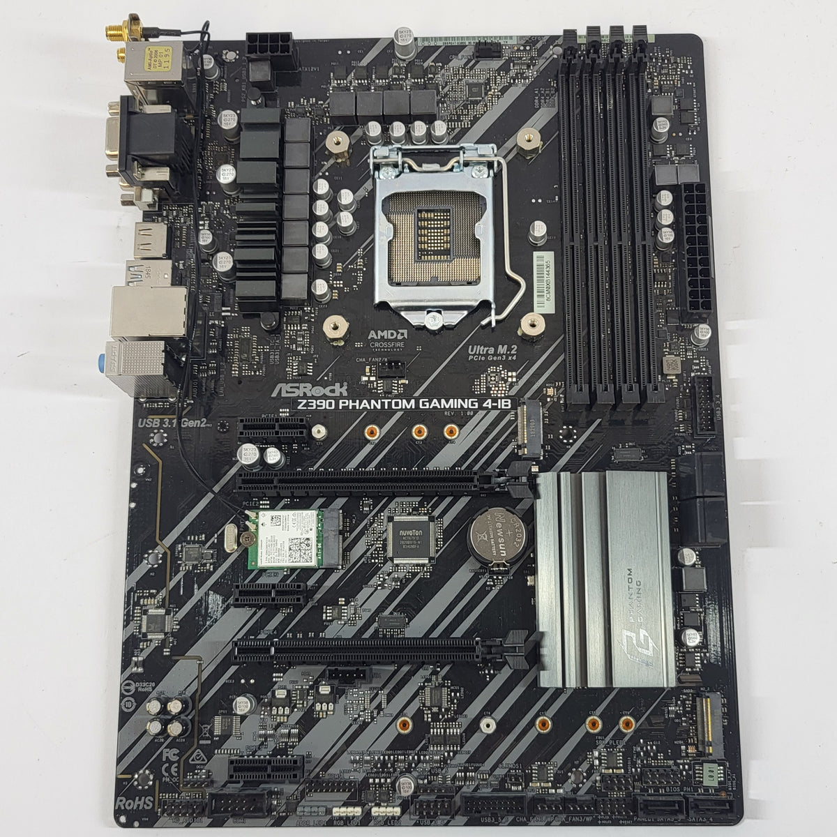BENT PINS  Broken AsRock Z390 Phantom Gaming 4 LGA 1151 ATX Intel DDR4 Motherboard
