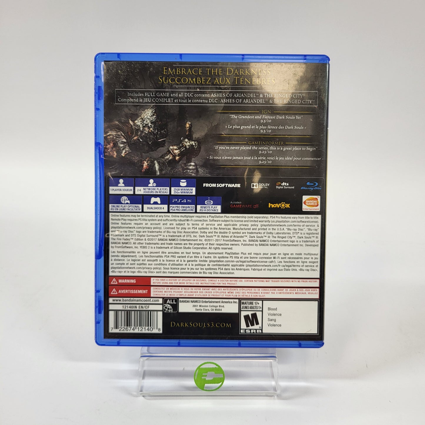 Dark Souls III: The Fire Fades Edition (Sony PlayStation 4 PS4, 2017)