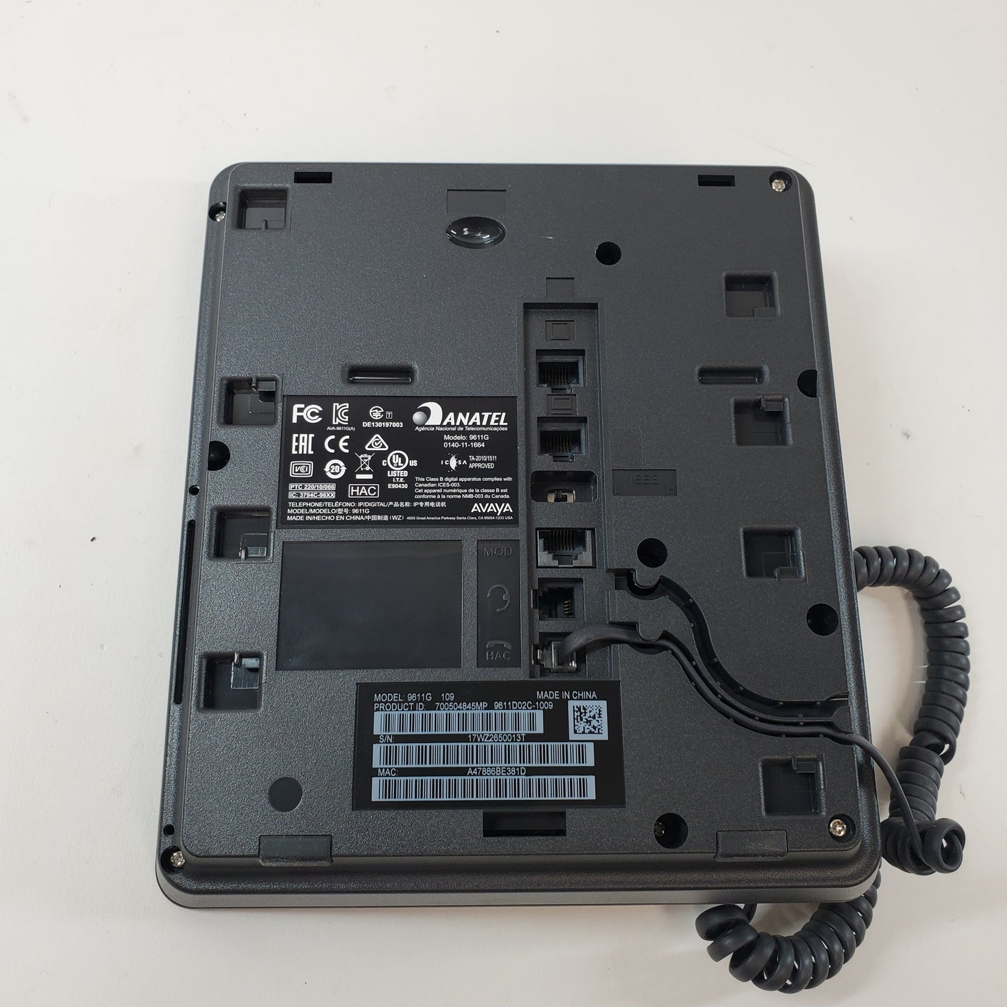 Lot of 10 Avaya 9611G IP Polycom VVX 350 700504845MP VOIP Desk Telephone