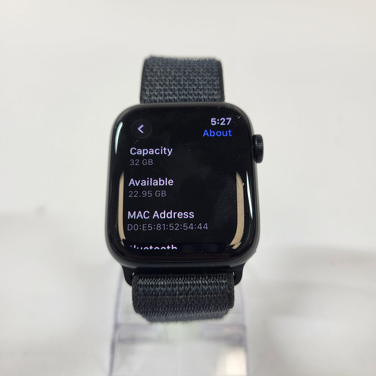 GPS Only Apple Watch SE 2nd Gen 44MM Midnight Aluminum Ink Sport Loop MXEP3LL/A
