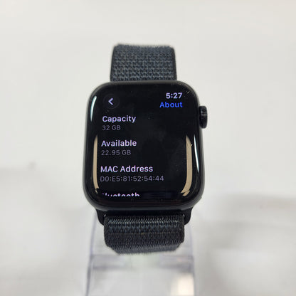 GPS Only Apple Watch SE 2nd Gen 44MM Midnight Aluminum Ink Sport Loop MXEP3LL/A