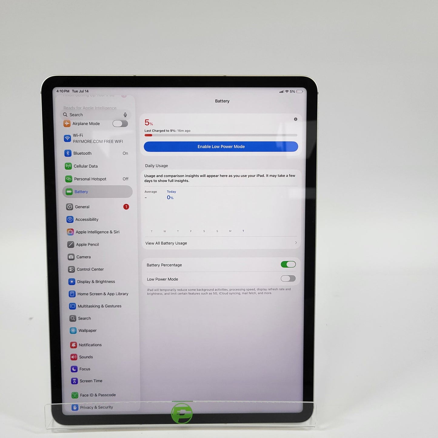 WiFi Only Apple iPad Pro 12.9" 6th Gen 2TB Silver MP673LL/A