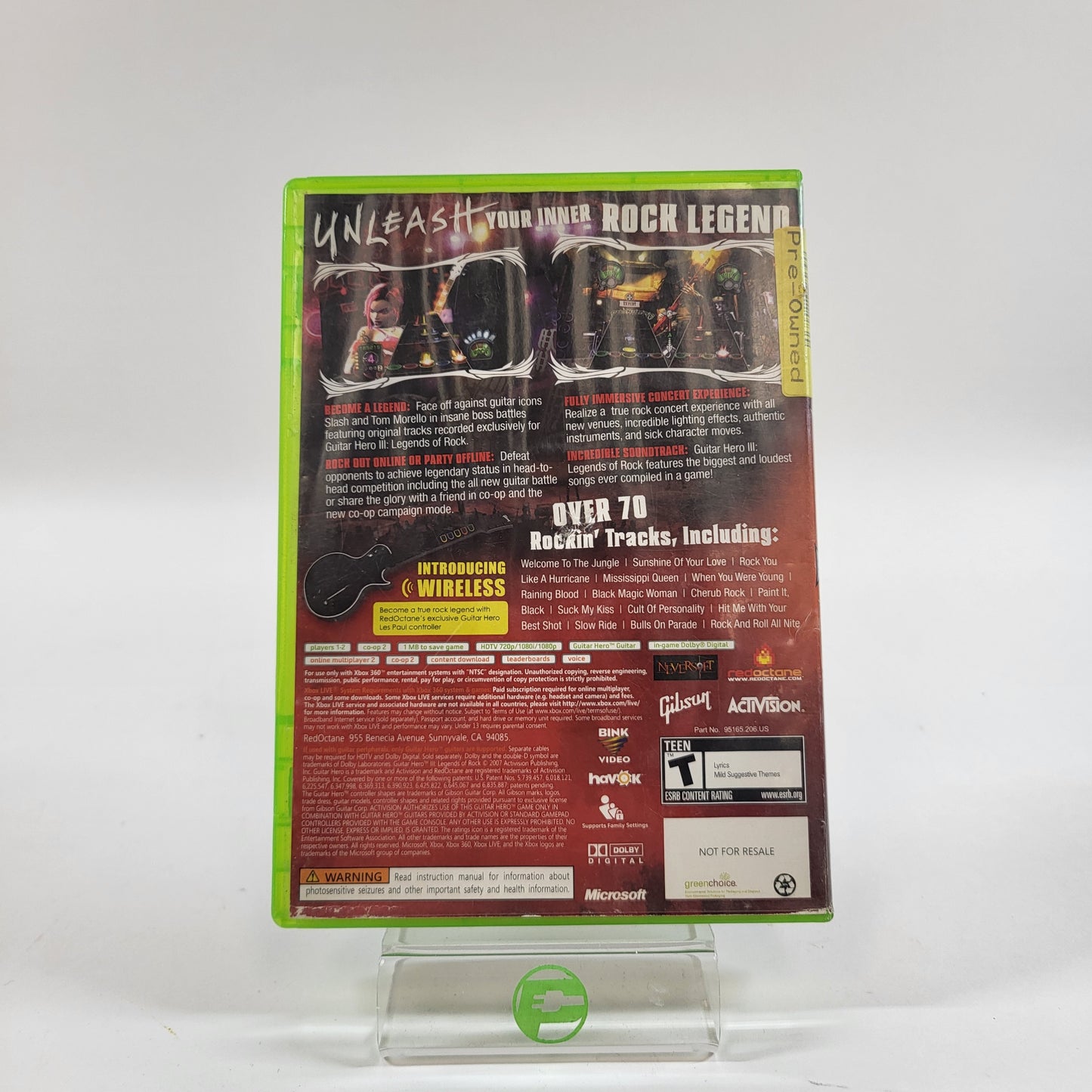 Guitar Hero III Legends of Rock (Microsoft Xbox 360, 2007)