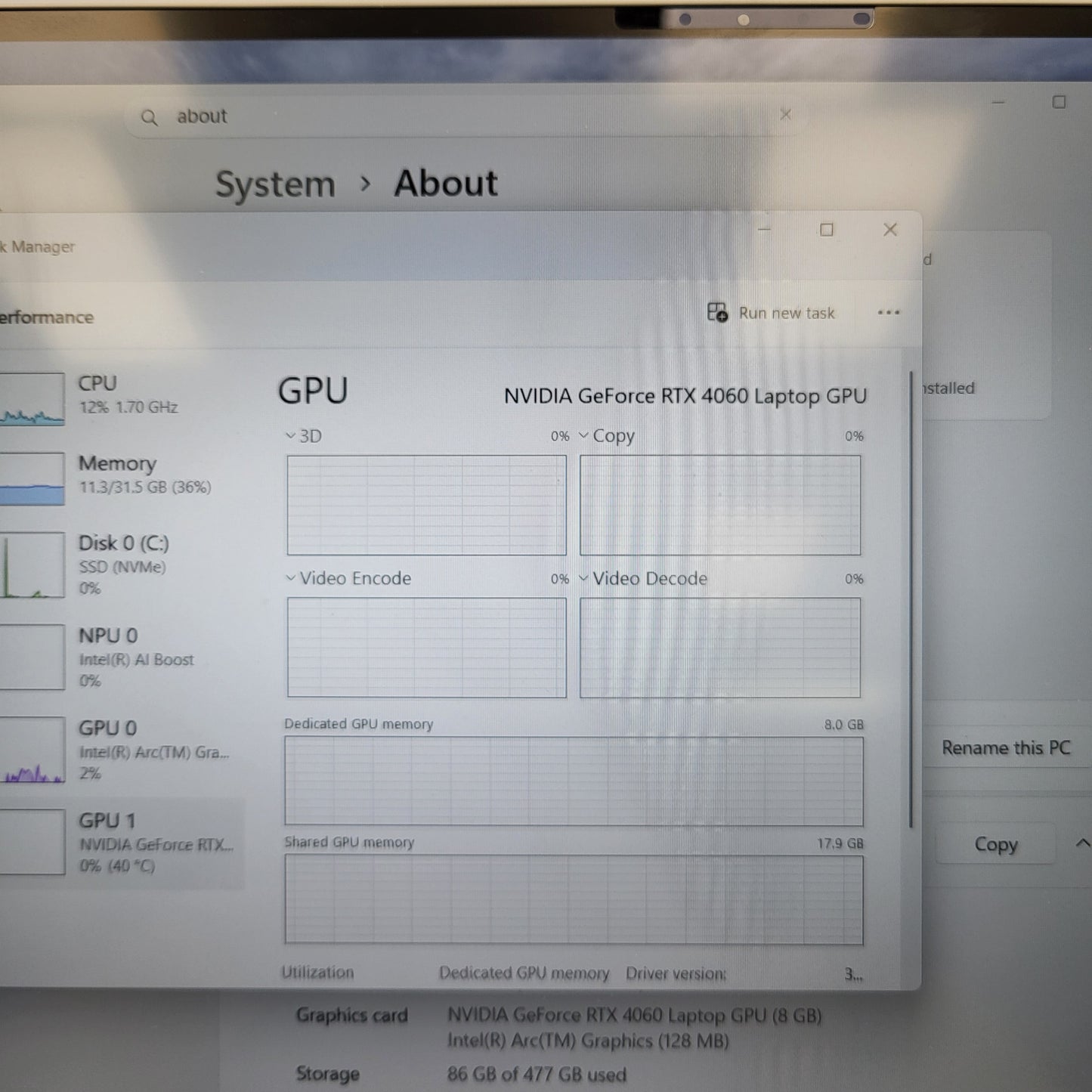 Dell XPS 3000 16.3" Core Ultra 9 185H 2.5GHz 32GB RAM 512GB SSD GeForce RTX 4060