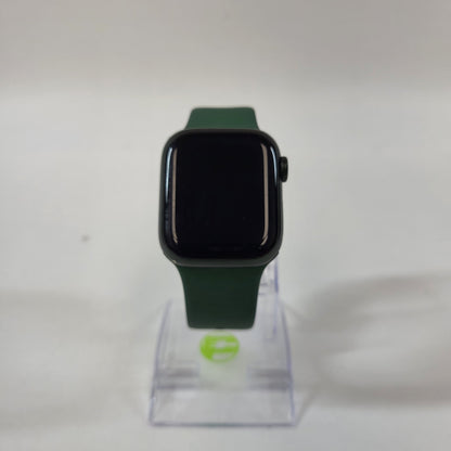 Factory Unlocked Apple Watch Series 7 41MM Green Aluminum Green Sport Band