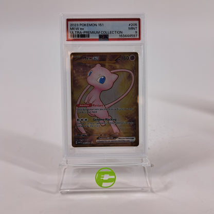 Pokémon TCG 151 UPC Promo Set Mew 053, Mewtwo 052,Metal Mew 205/165 PSA 9, PSA 8