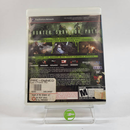 Aliens vs. Predator (Sony PlayStation 3 PS3, 2010)