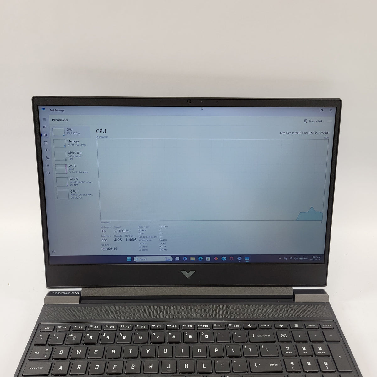 HP Victus 15-FA0XXX 15.6" i5-12500H 2.5GHz 32GB RAM 2TB GeForce RTX 3050