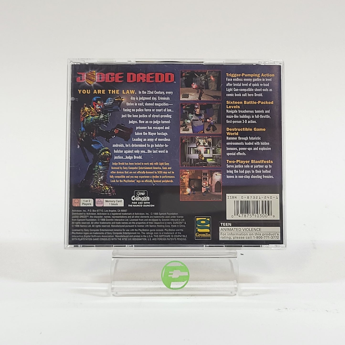 Judge Dredd (Sony PlayStation 1 PS1, 1998)