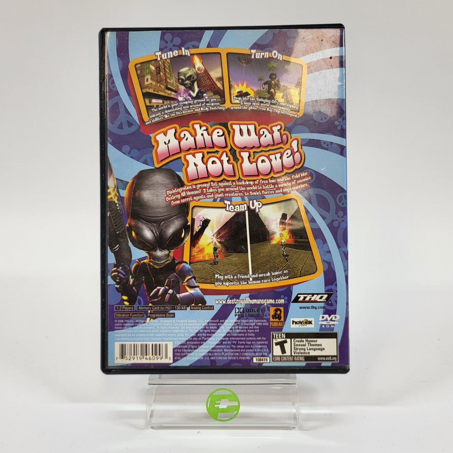 Destroy All Humans 2 (Sony PlayStation 2 PS2, 2006)
