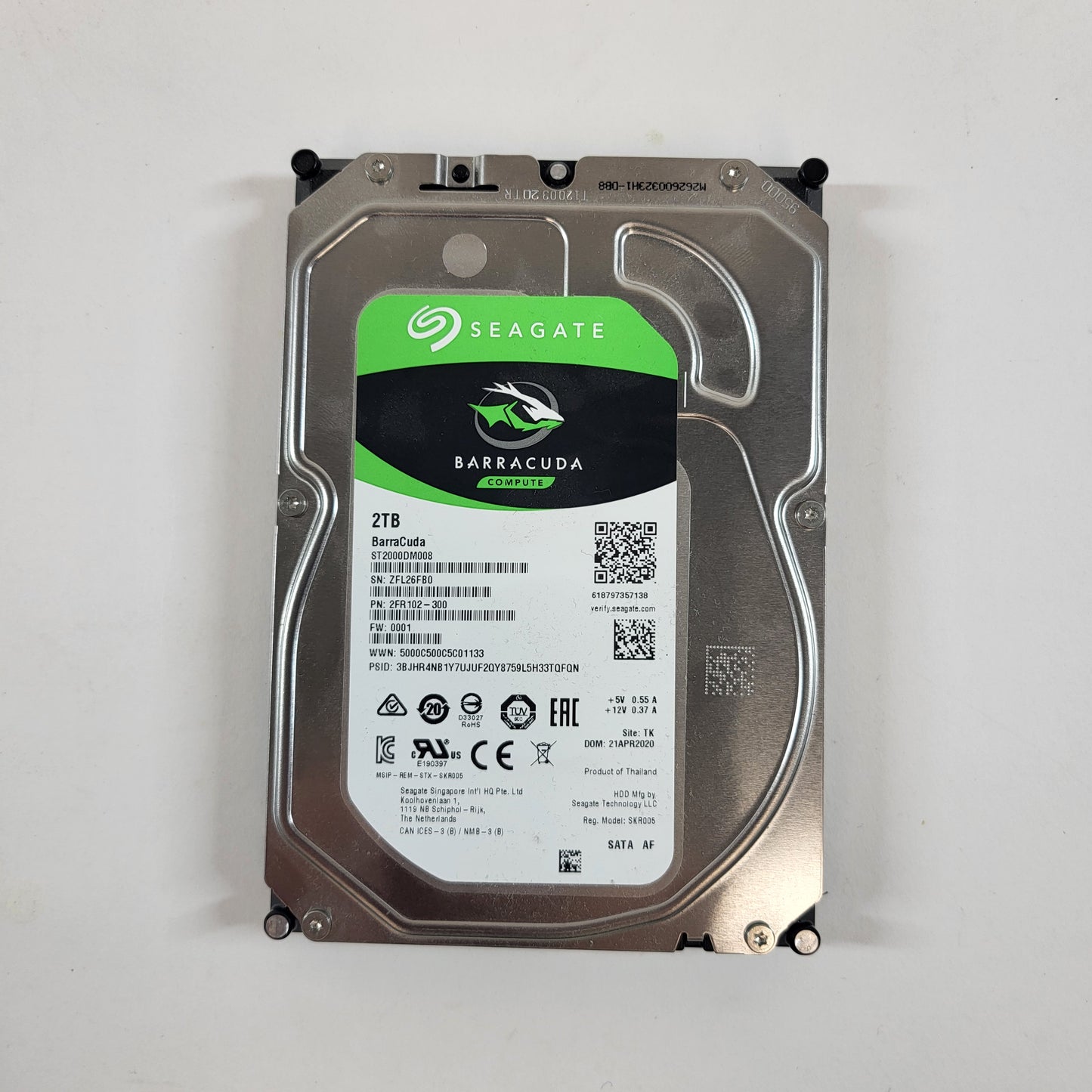 Seagate 3.5" Barracuda 2TB eSATA III 6Gbps HDD 2FR102-300