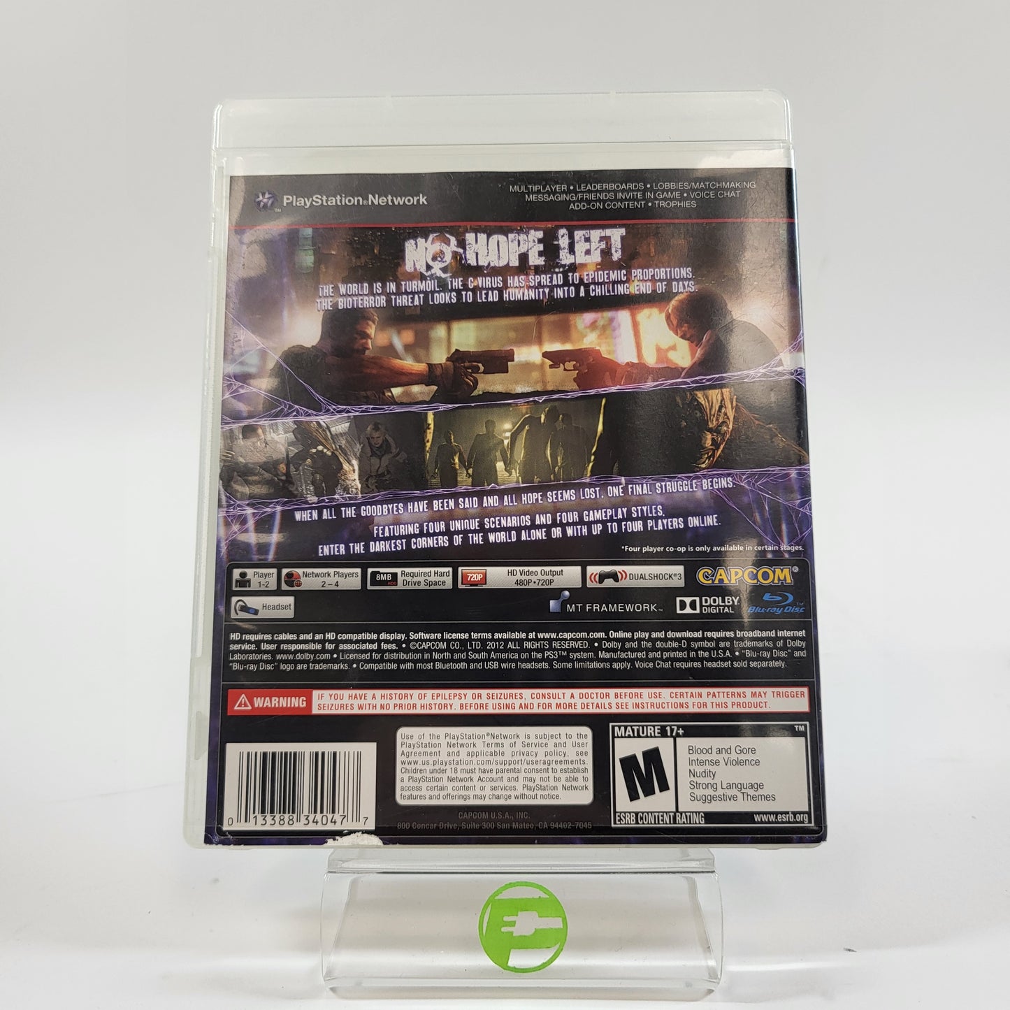 Resident Evil 6 (Sony PlayStation 3 PS3, 2012)