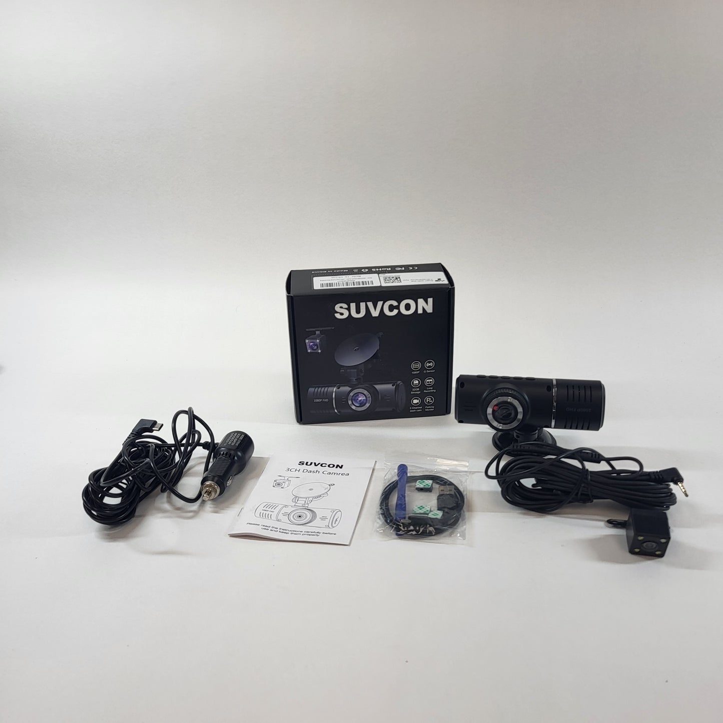 SUVCON Three Channel Dash Cam