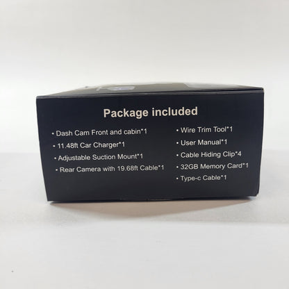 SUVCON Three Channel Dash Cam