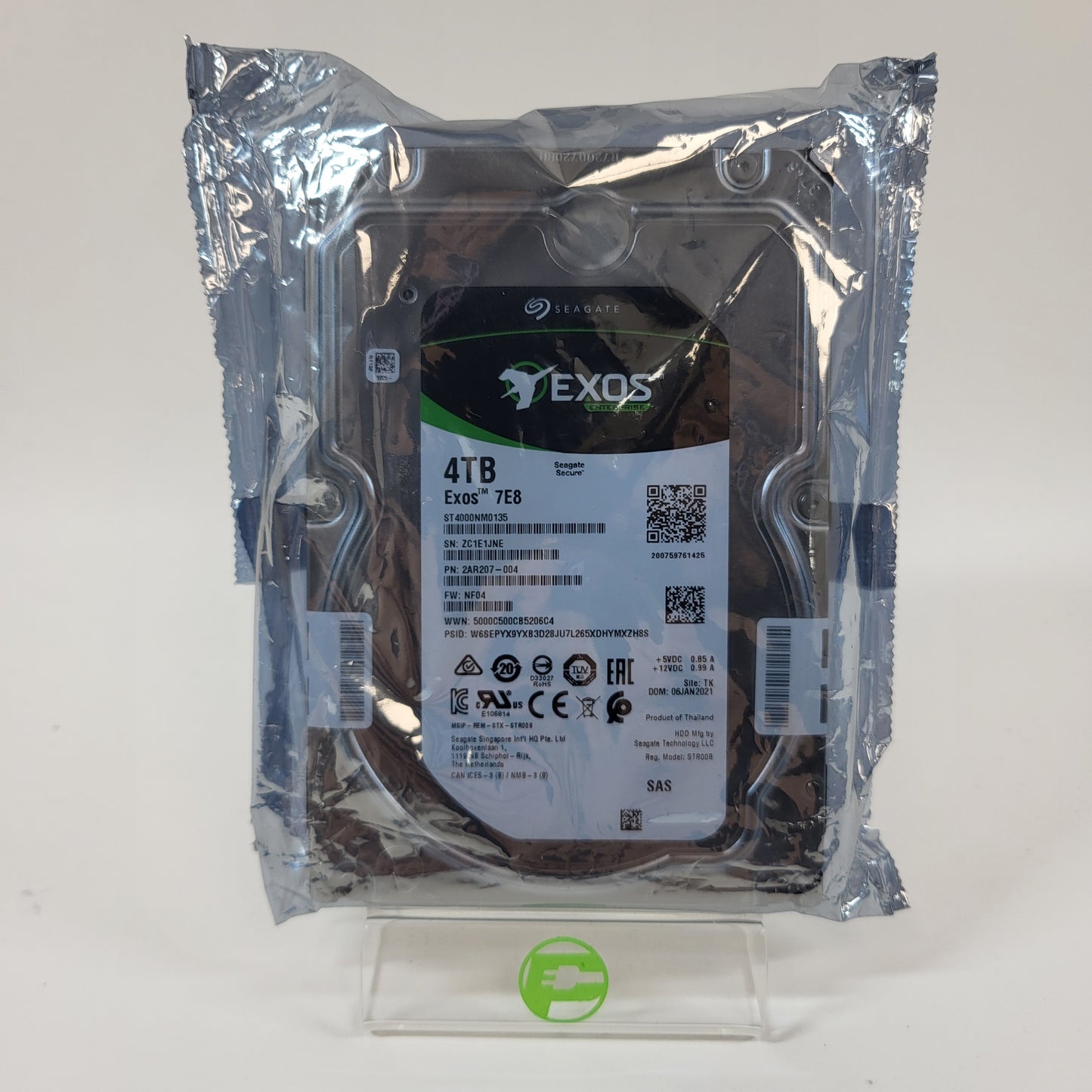 Seagate 3.5" Exos 7E8 4TB SAS 12Gbps HDD ST4000NST4000NM0135