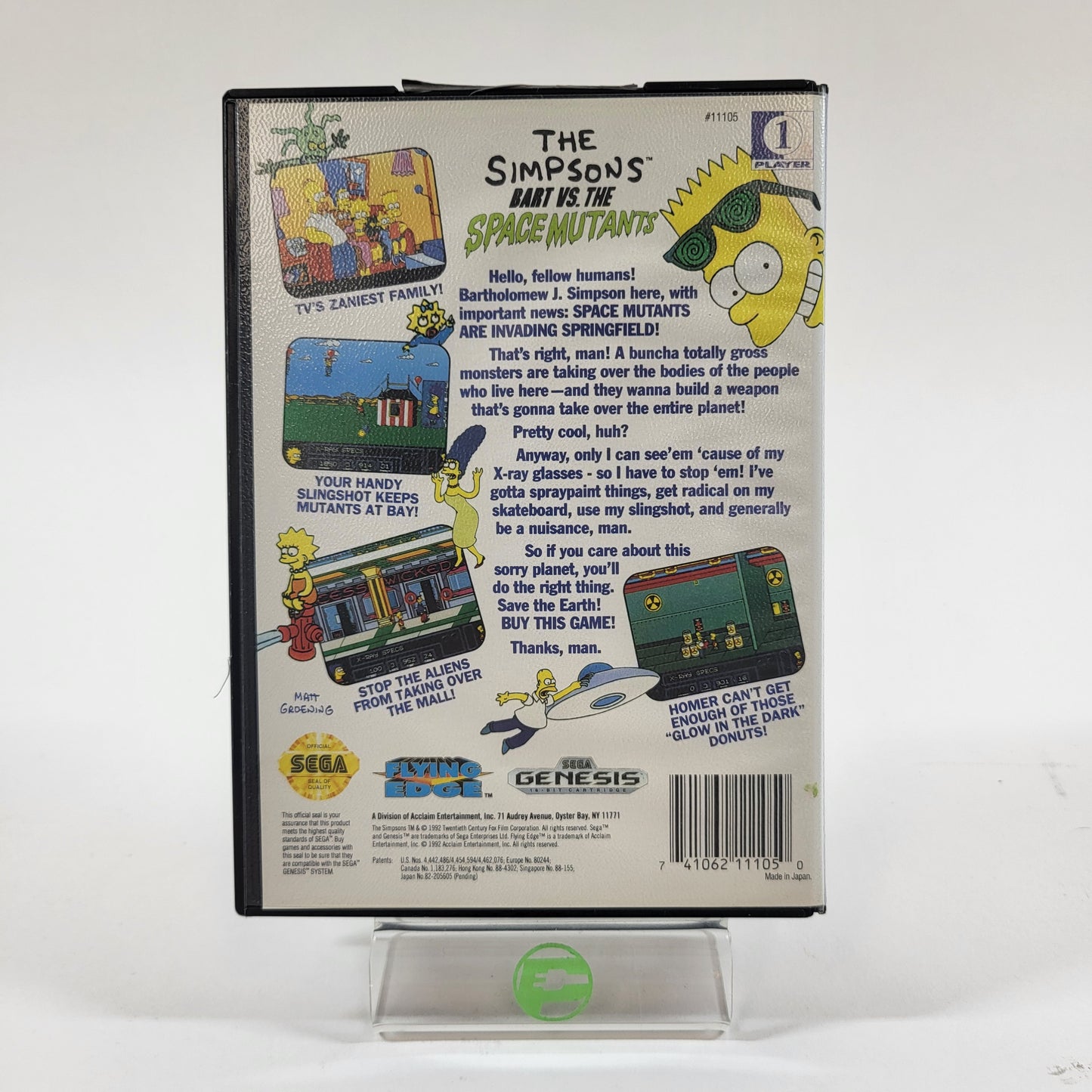 The Simpsons Bart Vs. The Space Mutants (Sega Genesis, 1992)