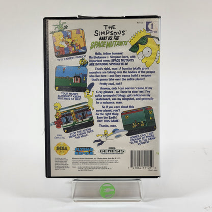 The Simpsons Bart Vs. The Space Mutants (Sega Genesis, 1992)