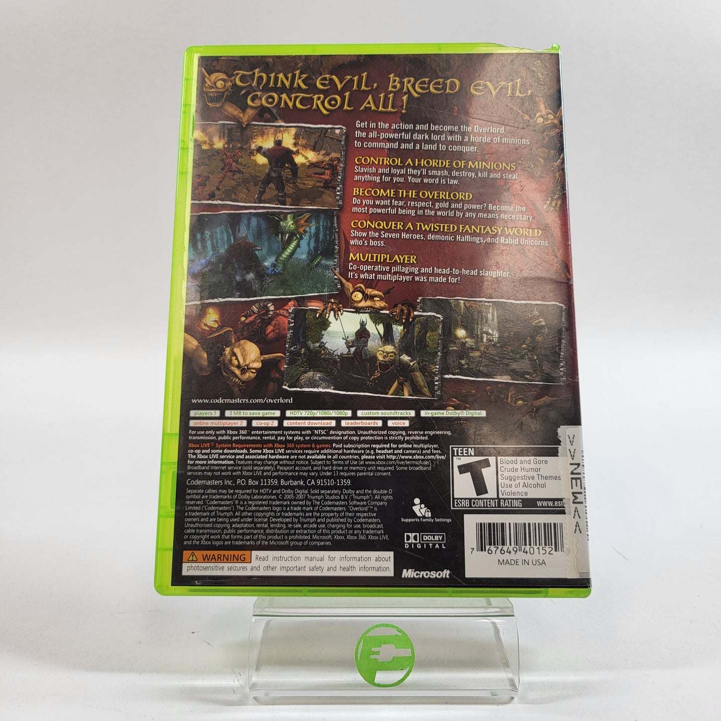 Overlord (Microsoft Xbox 360, 2007)